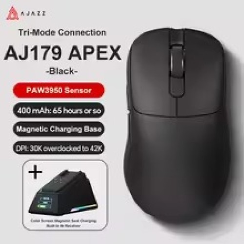 AJAZZ AJ179 Pro Wireless Gaming Mouse – Pixart 3395, 8K Polling, 58g Ultra-Light