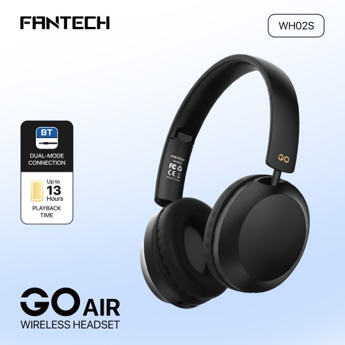 Fantech WH02S Go Air Wireless Headset | Bluetooth 5.4 | ENC Noise Cancellation
