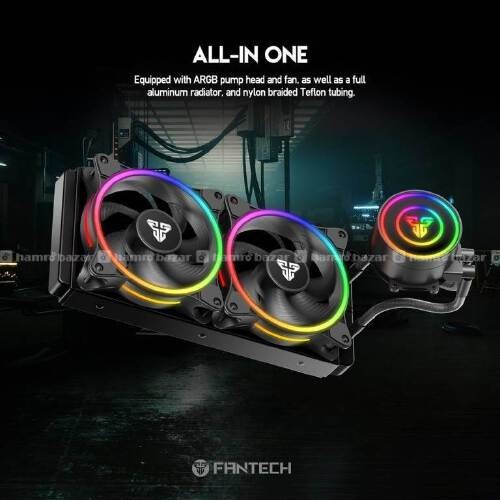 FANTECH LC240 Polar Liquid Cooler AIO (Black, White)