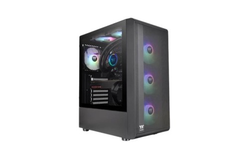 Thermaltake S200 TG ARGB Mid-Tower ATX PC Case – Black
