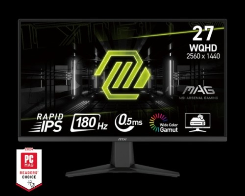 MSI MAG 275QF 27" WQHD Gaming Monitor – 180Hz Rapid IPS Panel