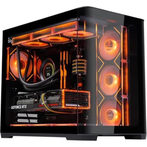 SAMA Neview 2851A ATX Mid-Tower Gaming & Editing PC Case – Black With 4 ARGB Fans