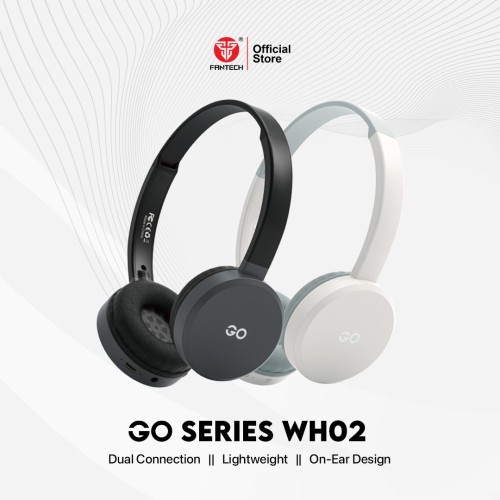 Fantech WH02 Go Air Wireless Headset | Bluetooth 5.0 & 3.5mm | 20-Hour Playback